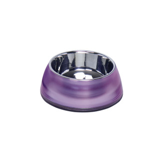Nobby Diva Clear Антискользящая миска из нержавеющей стали для собак Градиент (Violet 500 мл)