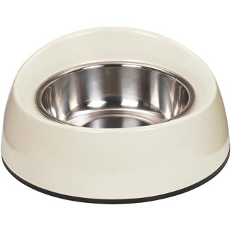 Nobby Slope Сверхустойчивая антискользящая эргономичная меламиновая миска для собак (Creme 160 мл)