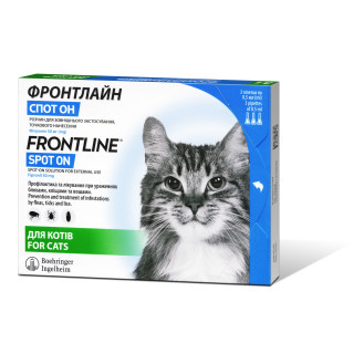 Boehringer Ingelheim Frontline Spot-on Cats Краплі від бліх, вошей та кліщів для котів Фронтлайн Спот-он