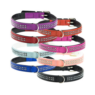 Nobby Swarovski Crystal Mini Collar Шкіряний нашийник зі стразами для маленьких собак