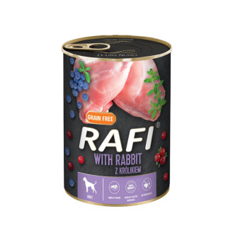 Dolina Noteci Rafi Grain Free Adult Rabbit Беззернова консерва для собак з Кроликом, Лохиною та Журавлиною