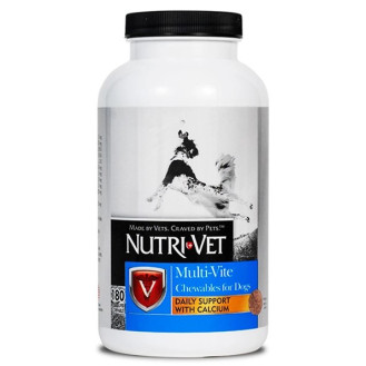 Nutri-Vet Multi-Vit Dog Вітамінно-мінеральні жувальні таблетки зі смаком печінки для собак