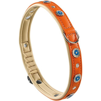 Ferplast Circus Ошейник со стразами для средних собак (Orange C20/43)