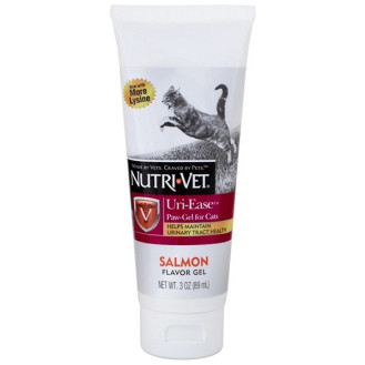 Nutri-Vet Uri-Ease Gel Cat Витаминный гель со вкусом лосося для подкисления мочи котов