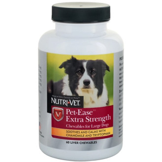 Nutri-Vet Pet-Ease Extra Strength Large Dog Витаминизированный успокаивающий комплекс для собак крупных пород