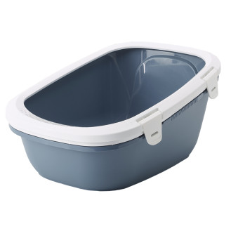 Nobby Simba Туалет с высокими бортиками и ободком без сетки для котов (Blue)