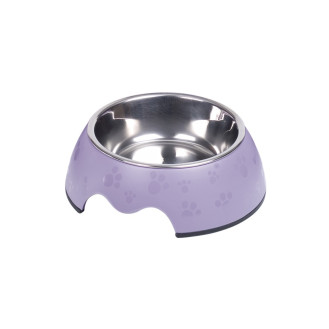 Nobby Paw Антискользящая меламиновая миска для собак Лапки (Lavender 160 мл)