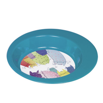 Nobby Cats Миска металлическая антискользящая Комфорт усов для кошек (Turquoise)