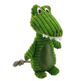 Nobby Plush М'яка іграшка для собак Плюшевий Крокодил з пищалкою та канатиком для самостійної гри