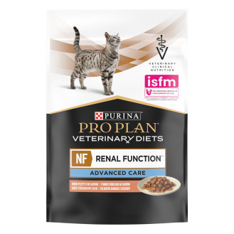 Purina Pro Plan Veterinary Diets NF Renal Function Advanced Care Salmon Влажный лечебный корм с лососем для котов с заболеваниями почек