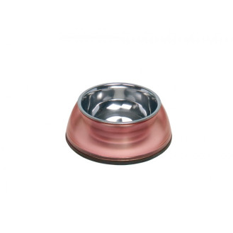 Nobby Diva Clear Антискользящая миска из нержавеющей стали для собак Градиент (Red 200 мл)