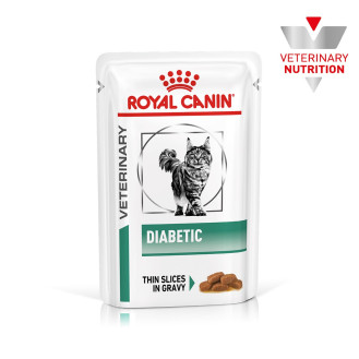 Royal Canin Veterinary Diabetic s/o index Влажный лечебный корм в соусе для взрослых котов с сахарным диабетом