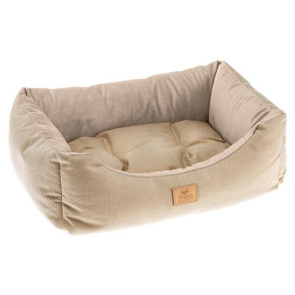 Ferplast Chester Лежак с бортиками и двусторонней подушкой для собак и котов (Beige 65)