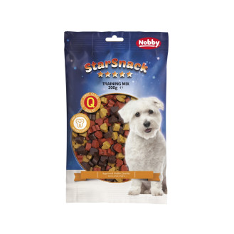 Nobby StarSnack Training Mix Натуральні ласощі без цукру для собак Сердечки з М'ясного Асорті