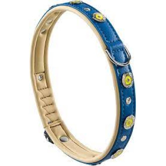 Ferplast Circus Ошейник со стразами для средних собак (Blue C20/43)