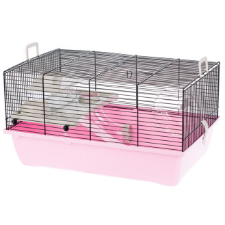 Inter-Zoo Pinky 1 Color G295 Клетка для маленького грызуна с домиком, туннелем, кормушкой и колесом для бега