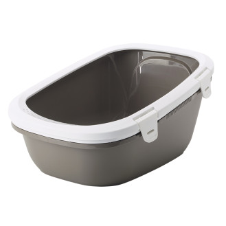 Nobby Simba Туалет с высокими бортиками и ободком без сетки для котов (Grey)