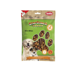 Nobby StarSnack Grain Free Mini Bites Беззернові ласощі без цукру для собак М'ясне асорті