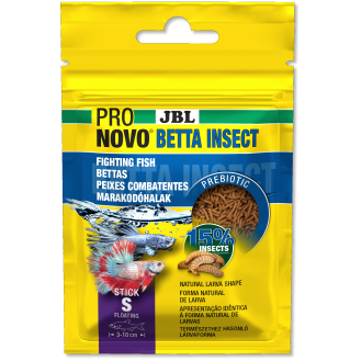 JBL ProNovo Betta Insect Stick S Основний корм у формі паличок для бійцьвських риб розміром 3-10 см