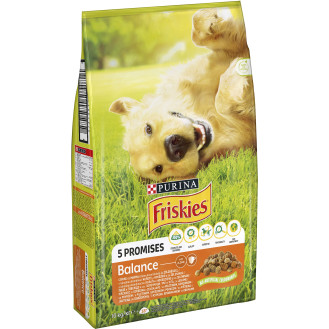 Friskies Adult Dog Balance Chicken Сухий корм для дорослих собак з куркою та овочами