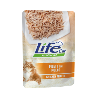 Life Cat Natural Chicken Fillets Вологий корм для кішок Куряче філе