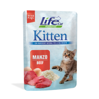 Life Cat Natural Kitten Beef Вологий корм для кошенят з Яловичиною