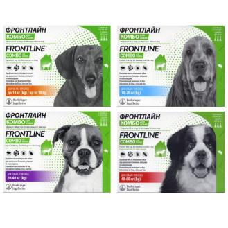 Boehringer Ingelheim Frontline Combo Dogs Антипаразитарні краплі для собак від бліх, кліщів та волосоїдів Фронтлайн Комбо