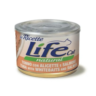 Life Cat Natural Tuna, Whitebait & Salmon Консерва для кошек Тунец с Анчоусами и Лососем