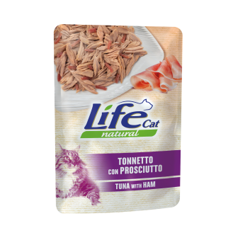 Life Cat Natural Tuna & Ham Влажный корм для кошек Тунец с Ветчиной