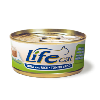 Life Cat Natural Tuna, Rice & Squids Консерва для кошек Тунец с Рисом и Кальмарами