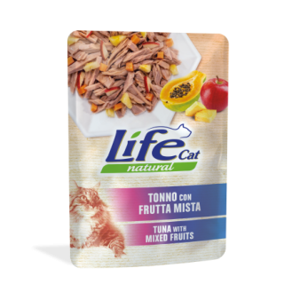 Life Cat Natural Tuna & Fruit Mix Влажный корм для кошек Тунец с Фруктовым миксом