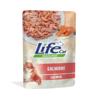 Life Cat Natural Salmon Влажный корм для кошек с Лососем