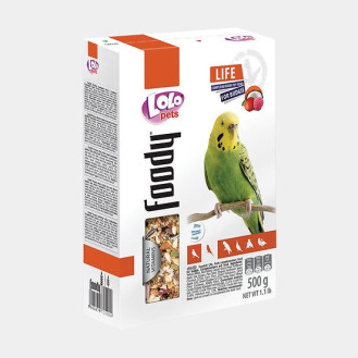 LoLo Pets Foody Budgie Fruit Полнорационный корм для волнистых попугаев с фруктами и натуральными витаминами