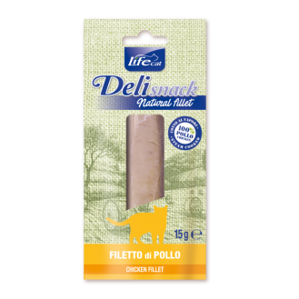 Life Cat Delisnack Natural Fillet Ласощі для кішок Свіже філе Курки