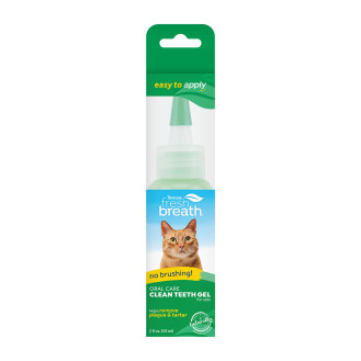 TropiClean No Brushing Oral Care Clean Teeth Gel For Cats Гель для самоочищения зубов котов