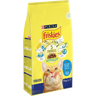 Friskies Sterilized Cat Salmon, Tuna & Vegetables Сухий корм для стерилізованих кішок з лососем, тунцем та овочами