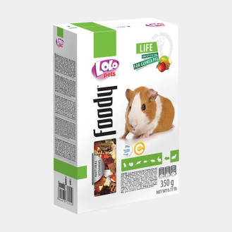 LoLo Pets Foody Guinea Pig Fruit Полнорационный корм для морской свинки с фруктами натуральными витаминами