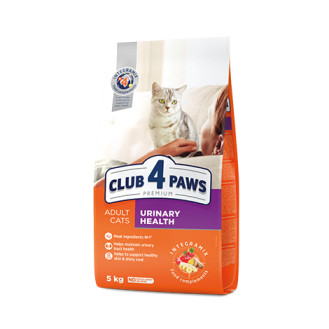 Club 4 Paws Premium Urinary Health Сухой корм для взрослых котов для поддержания здоровья мочевыделительной системы