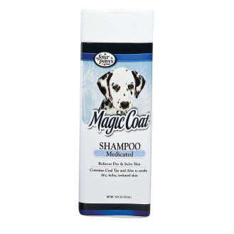 Four Paws Magic Coat Medicated Shampoo Лікувальний шампунь з дьогтем та алое вера для собак із дерматитами та лупою