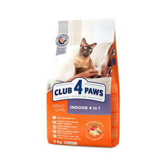 Club 4 Paws Premium Indoor 4 in 1 Сухий корм для дорослих котів, що живуть у приміщенні