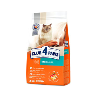 Club 4 Paws Premium Sterilised Сухой корм для взрослых стерилизованных кошек и кастрированных котов