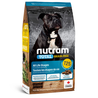 Nutram T25 Total Grain-Free Adult Dog Trout & Salmon Беззерновий сухий корм з фореллю та лососем для собак