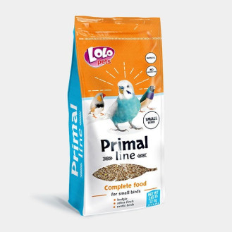 LoLo Pets Primal Line Small Birds Повнораційний мінералізований корм для хвилястих папуг та маленьких птахів