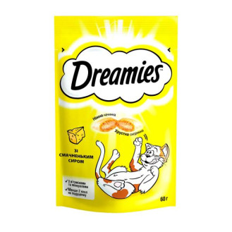 Dreamies Cheese Ласощі для котів Подушечки зі смачненьким Сиром