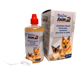 AnimAll VetLine Antistress Dogs & Cats Суспензия для взрослых собак и котов Антистресс