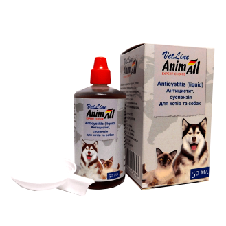 AnimAll VetLine Anticystitis Dogs & Cats Суспензія для дорослих собак та котів Антицистит