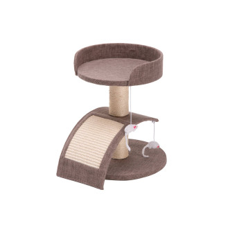 Imac Alvin Когтеточка-cтолбик с игрушками и лежаком для кошек