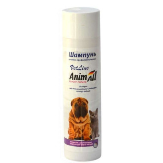 AnimAll VetLine Dog & Cat Shampoo Лечебный шампунь с кетоназолом и хлоргексидином для собак и котов при заболеваниях кожи