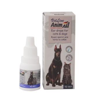 AnimAll VetLine Ear Drops Dogs & Cats Вушні краплі для дорослих собак та котів