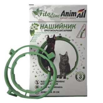 AnimAll VetLine FitoLine Dogs & Cats Противопаразитарный ошейник для собак маленьких пород и котов от блох и клещей